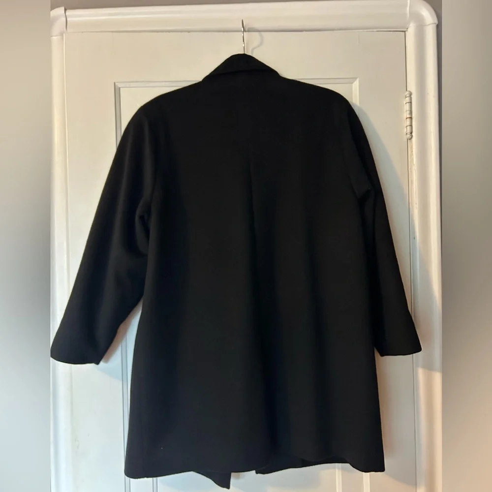 Vintage Braemar Petites by Jeremy Scott Black Wool Coat - Picture 2 of 8